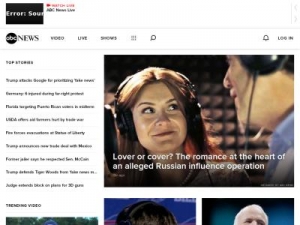 Скриншот главной страницы сайта abcnews.go.com