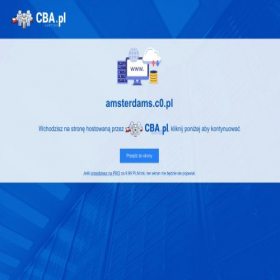 Скриншот главной страницы сайта amsterdams.c0.pl