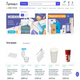 Скриншот главной страницы сайта artplast.ru