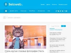 Скриншот главной страницы сайта beloweb.ru