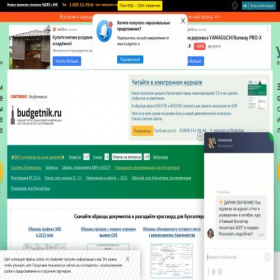 Скриншот главной страницы сайта budgetnik.ru