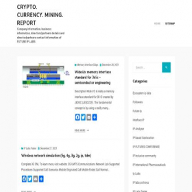 Скриншот главной страницы сайта cryptocurrencyminingreport.com