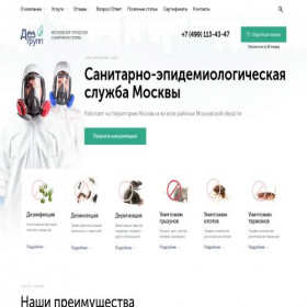 Скриншот главной страницы сайта dezoff.ru