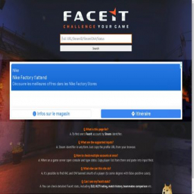 Скриншот главной страницы сайта faceitfinder.com