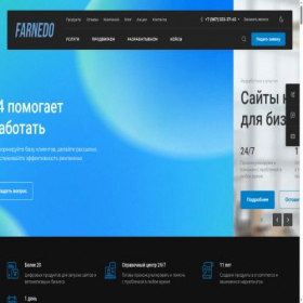 Скриншот главной страницы сайта farnedo.ru
