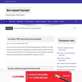 Скриншот главной страницы сайта gosuslugi-site.ru