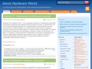 Скриншот главной страницы сайта hww.ru