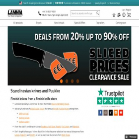 Скриншот главной страницы сайта lamnia.com