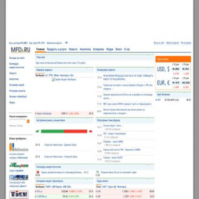 Скриншот главной страницы сайта mfd.ru