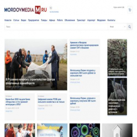 Скриншот главной страницы сайта mordovmedia.ru