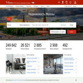 Скриншот главной страницы сайта msk.restate.ru