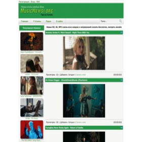 Скриншот главной страницы сайта musicnews1.org