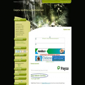 Скриншот главной страницы сайта mybrowsercash.ucoz.com