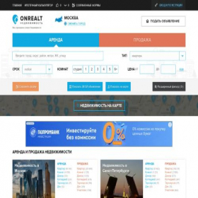 Скриншот главной страницы сайта onrealt.ru