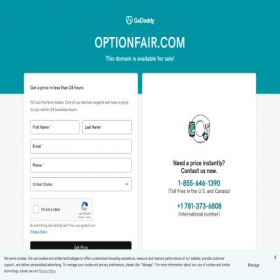 Скриншот главной страницы сайта optionfair.com