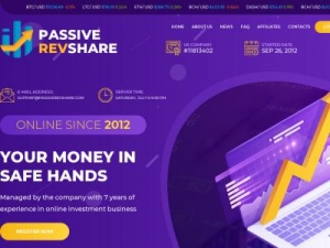 Скриншот главной страницы сайта passiverevshare.com