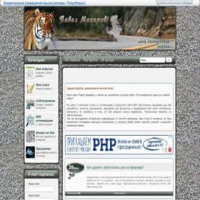 Скриншот главной страницы сайта pavelmakarov.ru