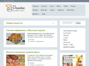 Скриншот главной страницы сайта povarixa.ru