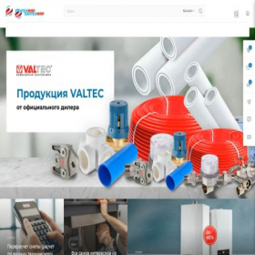 Скриншот главной страницы сайта santehmir.ru