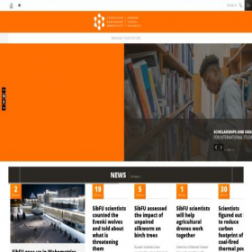 Скриншот главной страницы сайта sfu-kras.ru