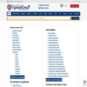 Скриншот главной страницы сайта superstor.ru