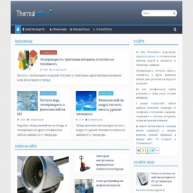 Скриншот главной страницы сайта thermalinfo.ru