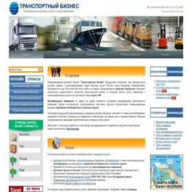 Скриншот главной страницы сайта tnspb.ru