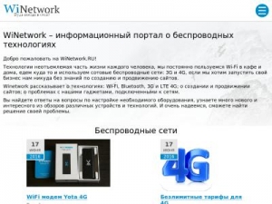 Скриншот главной страницы сайта winetwork.ru
