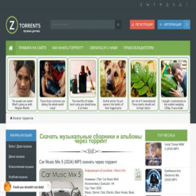 Скриншот главной страницы сайта z-torrents.ru