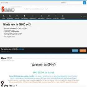 Скриншот главной страницы сайта 0mmo.net