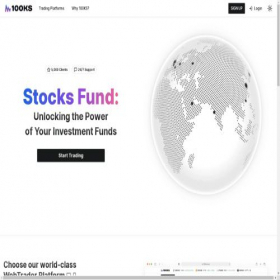 Скриншот главной страницы сайта 100ks.fund