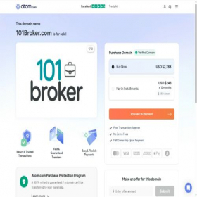 Скриншот главной страницы сайта 101broker.com
