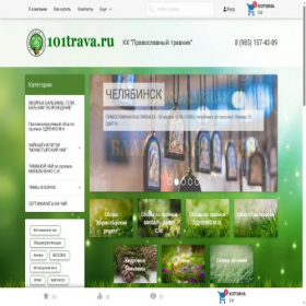 Скриншот главной страницы сайта 101trava.ru