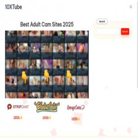Скриншот главной страницы сайта 10xtube.com