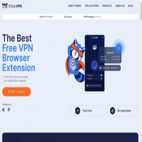Скриншот главной страницы сайта 1clickvpn.com