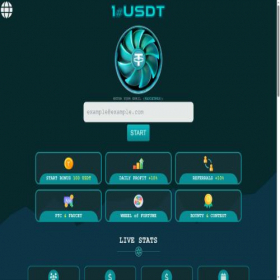 Скриншот главной страницы сайта 1usdt.pro