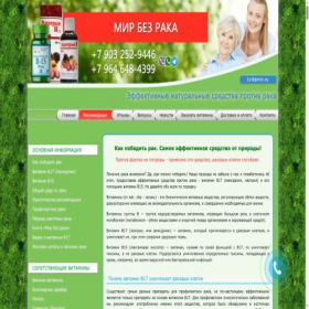 Скриншот главной страницы сайта 1vitamin.ru