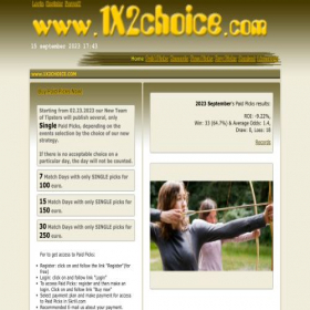 Скриншот главной страницы сайта 1x2choice.com
