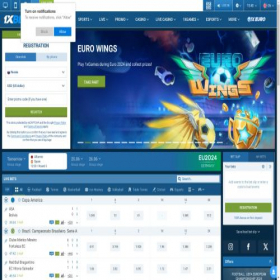 Скриншот главной страницы сайта 1xbbet.com