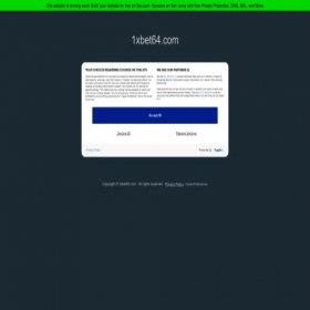 Скриншот главной страницы сайта 1xbet64.com