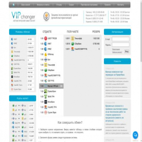Скриншот главной страницы сайта 2.vipchanger.com