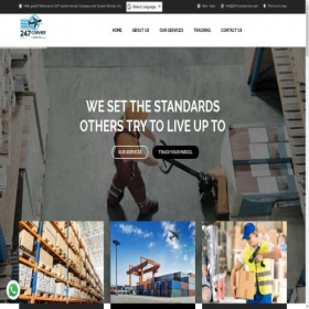 Скриншот главной страницы сайта 247couriservice.com