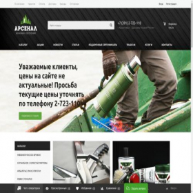 Скриншот главной страницы сайта 24ars.ru