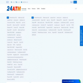 Скриншот главной страницы сайта 24atm.net