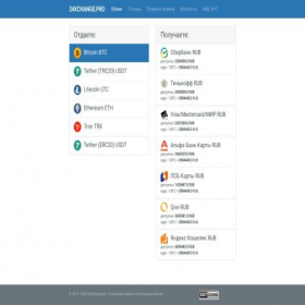 Скриншот главной страницы сайта 24xchange.pro