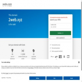 Скриншот главной страницы сайта 2web.xyz