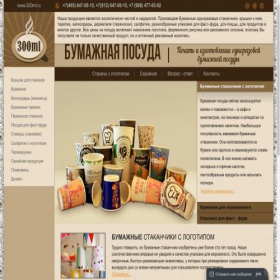 Скриншот главной страницы сайта 300ml.ru