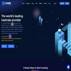 Скриншот главной страницы сайта 365miner.com
