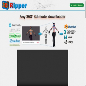 Скриншот главной страницы сайта 3dripper.com