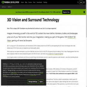 Скриншот главной страницы сайта 3dvisionlive.com